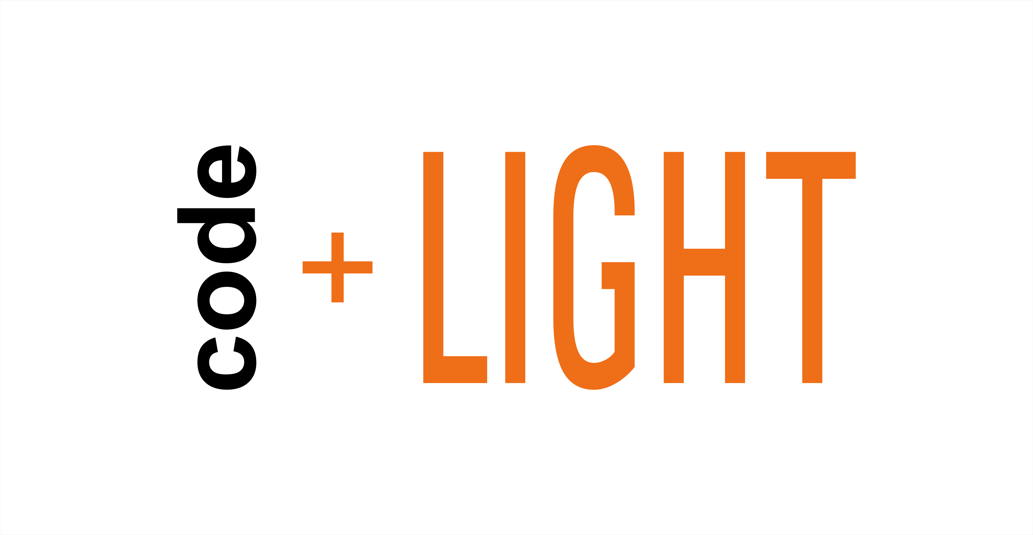 Logo: code and light
