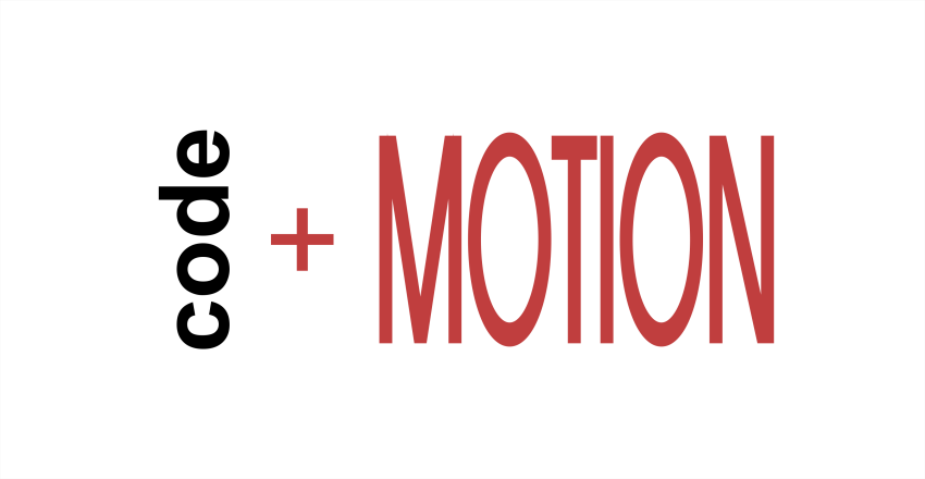Logo: code and motion